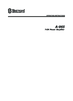 Sherwood A-965-Owners-Manual-0